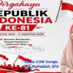 Dimomen Bersejarah, Ketua GOW Dompu, Titik Nurhaidah, SPd, Ucapkan Dirgahayu RI Ke-81 Tahun 2026 IMG_20260817_103023